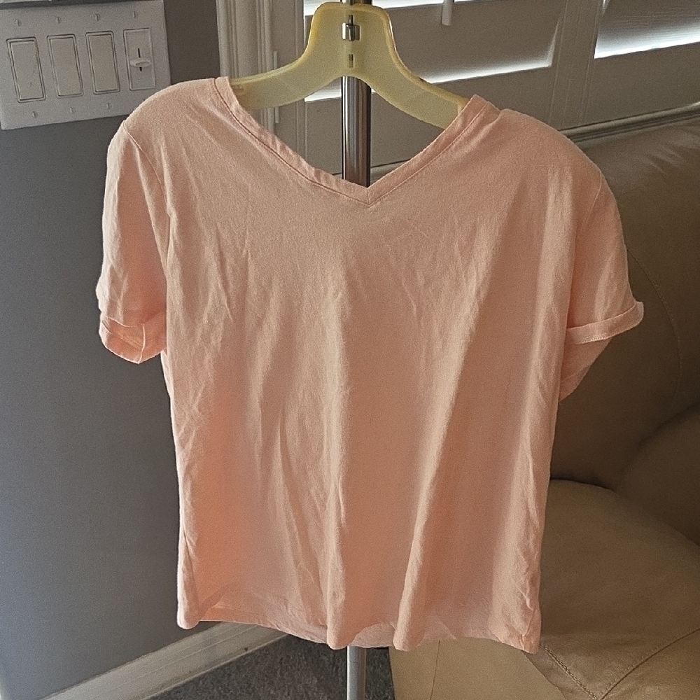 Sonoma Intimates V-Neck Tee (Peach)